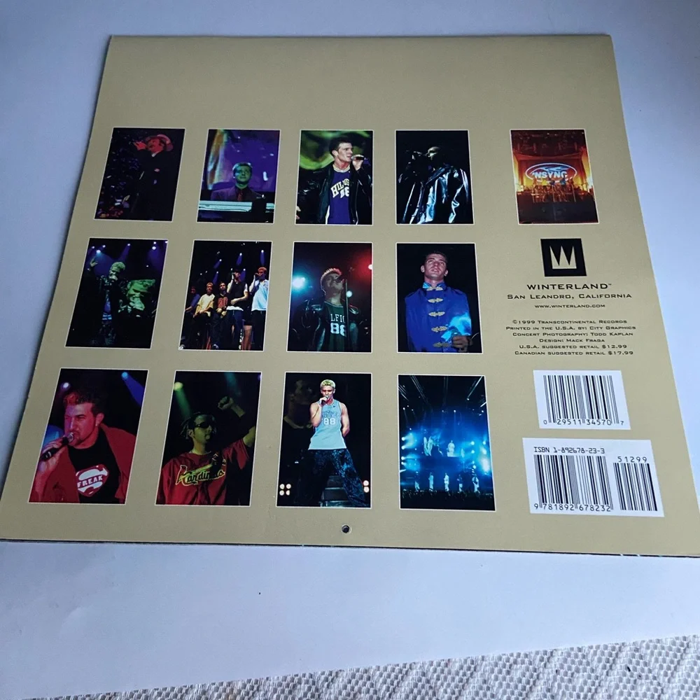 NSYNC Year 2000 16 month Wall Calendar